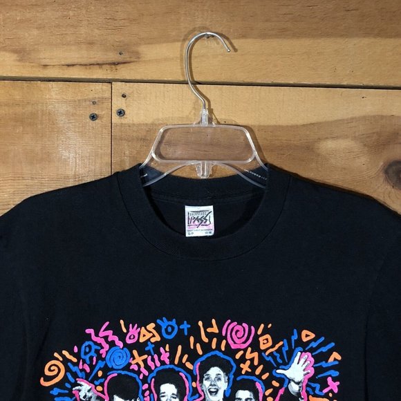 Vintage Backstage Pass New Kids On The Block T-Shirt Mens Size Small Double Side - Picture 2 of 13